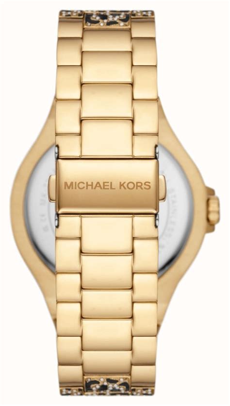 michael kors channing leopard print leather watch|mk7284.